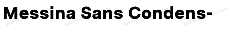 Messina Sans Condens字体转换